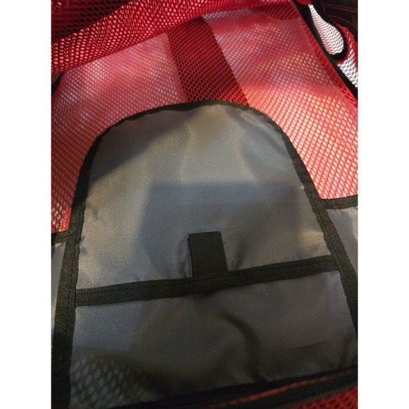 New JanSport Red Mesh Pack - See-Through Backpack Stadium School Security Disney - Picture 5 of 6
